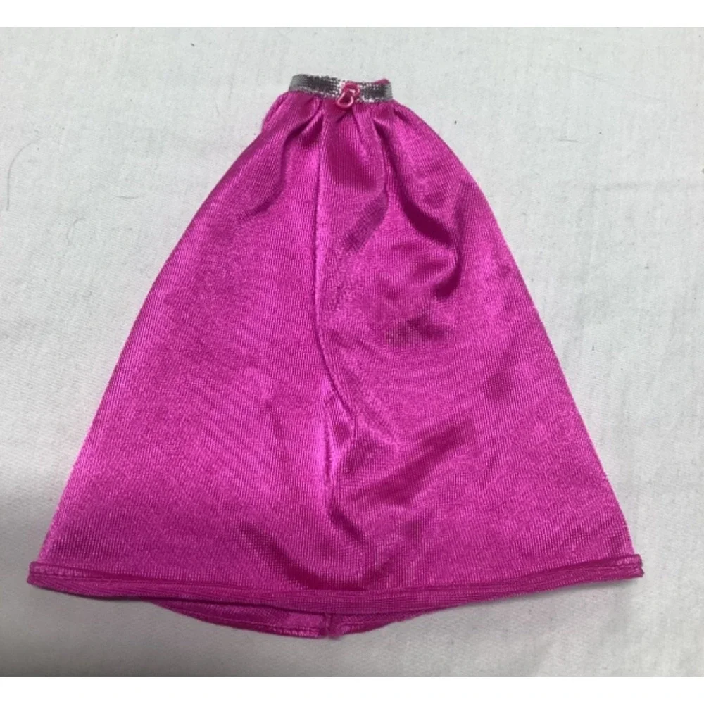 Barbie Hot Pink Clothes Three Pieces Skirt Pants with pearl waist and vest
